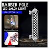 DXYOYONGMZ Barber Pole Light, LED Barber Pole Light, Traditional Barber Pole Outside Barber Shop Rotating Light Sign Light Box Rainproof Hairdressing Salon Save Energy Wall Lamp view 3