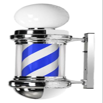 DXYOYONGMZ Barber Pole Light, LED Barber Pole Light, Traditional Barber Pole Rotating Barber Pole LED Light, Wall-Mounted Waterproof LEDs for Outdoor Hairdressing(Blue01)