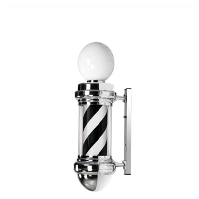 DXYOYONGMZ Barber Pole Light, LED Barber Pole Light, Traditional Barber Pole Rotating Barber Pole LED Light, Wall-Mounted Waterproof LEDs for Outdoor Hairdressing(Black01)