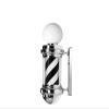 DXYOYONGMZ Barber Pole Light, LED Barber Pole Light, Traditional Barber Pole Rotating Barber Pole LED Light, Wall-Mounted Waterproof LEDs for Outdoor Hairdressing(Black01) view 1