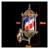 Barber Pole Light Hair Salon Barber Shop Open Sign Barber Pole LED Light Traditional Barber Pole Rotating Barber Pole LED Light,Wall-mounted Waterproof LEDs For Outdoor Hairdressing(Yellow) view 2