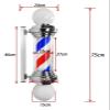 DXYOYONGMZ Barber Pole Light, Rotating Hair Salon Open Sign, Traditional Barber Pole Outside Barber Shop Rotating Light Sign Light Box Rainproof Hairdressing Salon Save Energy Wall Lamp(Black) view 2