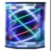 Barber Pole Light, Rotating Hair Salon Open Sign, Barber Pole LED Light, Outdoor Led Hair Hairdressing Salon Barber Shop Sign,Rotating Illuminating Five-pointed Red Green Blue White Strips(86.5cm) view 1