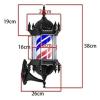 Barber Pole Light Hair Salon Barber Shop Open Sign Barber Pole LED Light, Traditional Barber Pole, Rotating Barber Pole LED Light, Wall-mounted Waterproof LEDs For Outdoor Hairdressing(Red) view 2