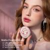 Flower Knows Midsummer Fairytales Velvet Embossed Blush,Taupe Nude Matte Powder Blush for Cheeks,Buildable & Blendable Face Makeup,Soft Long-Lasting Make Up for Women & Girls,0.17 Oz(05 Valley Lily) view 3
