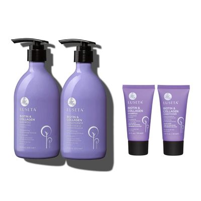 Biotin Shampoo and Conditioner with Travel Set