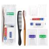50 Sets Toiletry Kits Homeless Personal Hygiene Kit Bulk Homeless Care Package Supplies Travel Toiletry Kit Homeless Hygiene Kit Bulk for Men Women Charity Disposable Toiletry Kit(8-IN-1) view 1