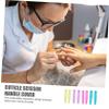 Didiseaon Nail Clier Handle Covers Cuticle Nippers Cover 4 Pack Silicone Sleeves for Trimmer Handles Anti-slip Scratch Proof Random view 3