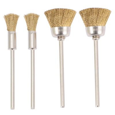 Didiseaon 4pcs Copper Wire Brush Cleaner for Nail Drill Bits Professional Nail Drill Polishing Cleaner for Deep Cleaning and Maintenance Salons and Home Use
