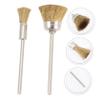 Didiseaon 4pcs Copper Wire Brush Cleaner for Nail Drill Bits Professional Nail Drill Polishing Cleaner for Deep Cleaning and Maintenance Salons and Home Use view 4