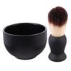 Baluue 2pcs Shaving Bowl and Brush Men Beard Grooming Kit Retro Style Brush for Lathering Portable Face Cleaning Tools for Travel view 1
