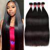 Straight Hair Bundles 12A Bundles Human Hair 20 22 24 26 Inch 100% Unprocessed Brazilian Virgin Hair Weave Bundles Straight Human Hair 4 Bundles Deals Human Hait Natural Black Color view 1