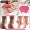 FoldTier 20 Pcs Exfoliating Glove Bulk Summer Exfoliator Mitt Body Scrubber 150d Viscose Fiber Deep Skin Korean Scrub Mitt for Spa Massage Dead Skin Remover for Men and Women(Rose Red) view 3