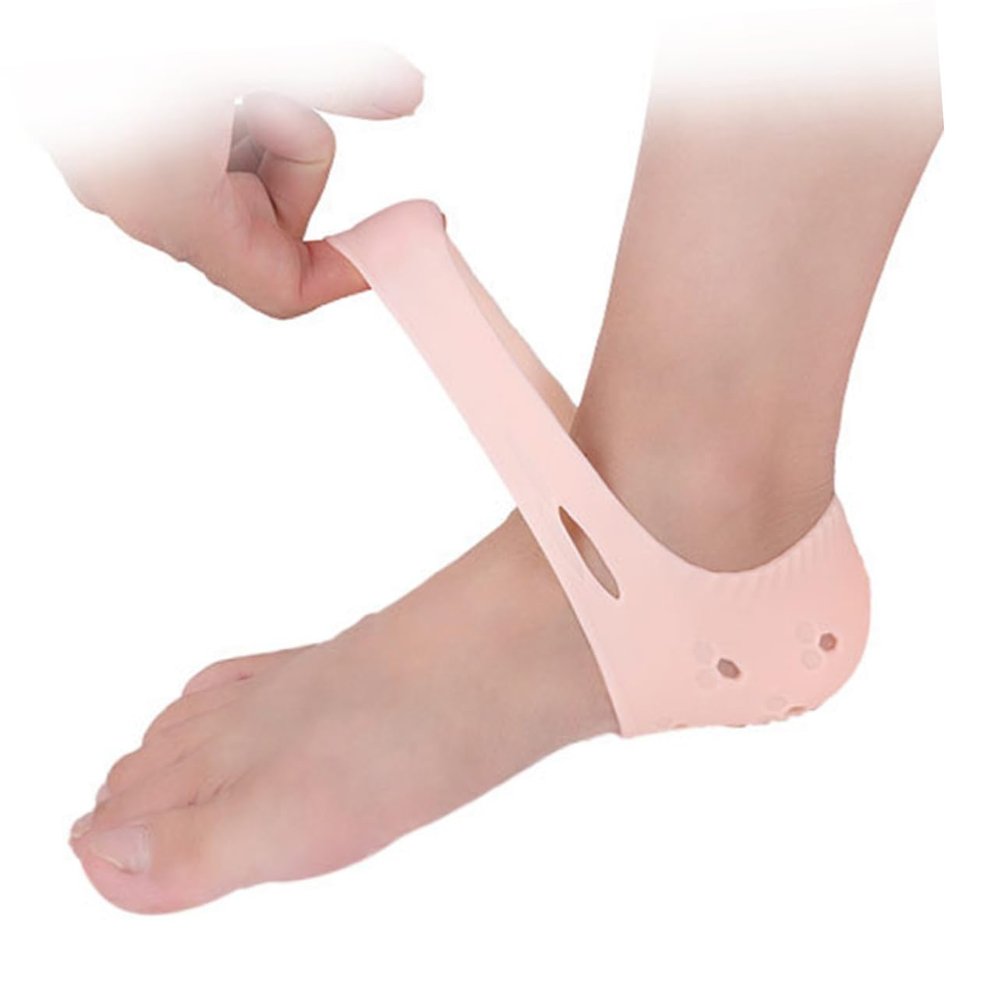 BIUDECO Heel Protective Sleeve Cover for Cracked Heels Moisturizing Gel Foot Care Socks for Breathable Design Suitable for Day Night Use