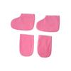 BIUDECO 2pairs Paraffin Wax Treatment Gloves and Booties Heat Retention Mitts of Cozy Foot Covers for Manicure and Pedicure Pink view 1