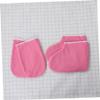 BIUDECO 2pairs Paraffin Wax Treatment Gloves and Booties Heat Retention Mitts of Cozy Foot Covers for Manicure and Pedicure Pink view 4