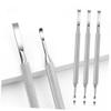 Didiseaon 3pcs Stainless Steel Nail Cuticle Tools Nail Cleaner Pusher for Manicure and Pedicure Salon Use Dual-ended Design for Easy Cuticle Maintenance view 4