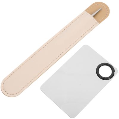 Baluue Cosmetic Palette Makeup Mixing Tray Spatula for Foundation Nail Art Cosmetics Makeup Shops