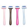 Baluue 4pcs Compact Facial Trimmer for Women Manual Epilator for Precision Trimming Safe and Gentle Bikini Remover Travel-Friendly Small Epilator Black Red and view 1