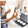 Baluue Diy Eyeshadow Palette Makeup Palette Eyeshadow Melt Cosmetics Sturdy Material Reusable Mirror Included for Women view 3