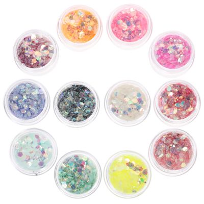 Baluue Sets Halloween Makeup Supplies Glitter Gel for Body Face Hair Eye Shadow Nail Party Decorative Kits Boxes