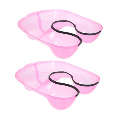 Beatifufu 2pcs Hairdressing Neck Tray for Hair Washing and Coloring Versatile Hair Dyeing and Perming Medicine Tray Compact Salon Support for Professional Stylists