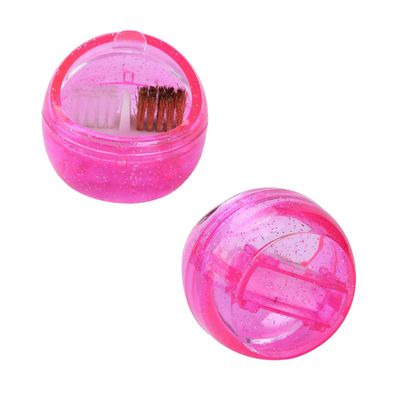 BIUDECO Portable Nail Art Grinding Machine Cleaner Professional Manicure Nail Equipment for Cleaning Drill Bits and Tools Rosy