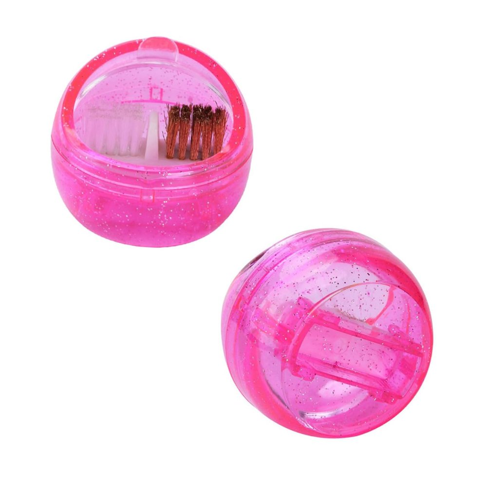 BIUDECO Portable Nail Art Grinding Machine Cleaner Professional Manicure Nail Equipment for Cleaning Drill Bits and Tools Rosy