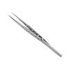 BIUDECO 2pcs Professional Eyebrow Tweezers Nonmagnetic -static Nail Tools for Precision Ergonomic Design Curved Straight Tips for Home Salon Use view 1