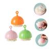 Baluue 3pcs Scrubber Comfortable and Reusable Bathing Brush for Boys and Girls and Adults Gentle Exfoliating Scalp Easy to Hold Wet Hands view 3