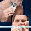 Capsule Razor, Mini Portable Electric Shaver, 2-in-1 Capsule Shaver & Nose Hair Trimmer, Portable Multifunctional Capsule Shave Men's Razor, with Nose Hair Trimmer, Waterproof (White) view 4