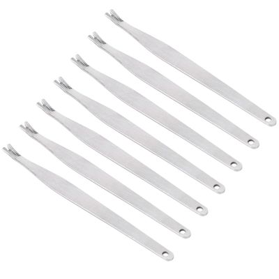 Didiseaon 40pcs Stainless Steel Cuticle Removers and Nail Dead Skin Professional Manicure Tools for Home and Salon Use Fork Design for Easy Cleaning
