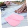 Hoement 3pairs Moisturizing Paraffin Wax Gloves Soft Hand Mittens for Reusable Hand for DIY Waxing and Daily Skin Moisture Pink White Trim view 2
