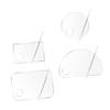 Baluue Acrylic Makeup Mixing Palette Set Durable Foundation Color Tray with Mixing Stick Easy to Clean Small Cosmetic Pallet for Beauty and Nail Art Makeup Lovers view 1
