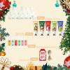 KWOLYKIM 30 Sets Christmas Hand Cream and Lip Balm Gifts - Bulk for Women, Hand Lotion Lip Balm Care for Party Favors with Christmas Cards and Snowflake Organza Gift Bags view 2