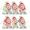 KWOLYKIM 30 Sets Christmas Hand Cream and Lip Balm Gifts - Bulk for Women, Hand Lotion Lip Balm Care for Party Favors with Christmas Cards and Snowflake Organza Gift Bags view 4
