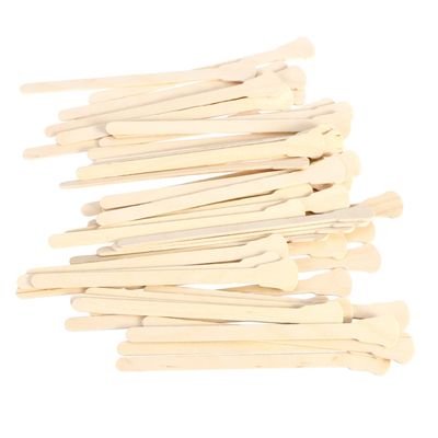 VINTORKY Wooden Wax Stick Spatula 100 Count for Hair Removal Waxing Gentle on Skin for Salons Home