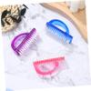 CIYODO 6pcs Plastic Nail Brush Hand Nail Dust Cleaning Brush Fingernail Scrubber Manicure Tool Pedicure Art Accessories view 3