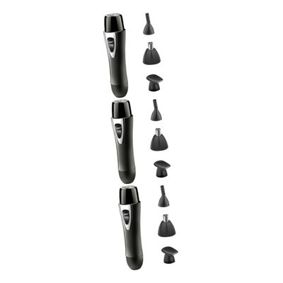 Baluue 3pcs Nose Hair Trimmer Multi-Function Electric Grooming Tool for Men and Women USB Rechargeable Compact Design for Hair Removal Machine Black