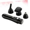 Baluue 3pcs Nose Hair Trimmer Multi-Function Electric Grooming Tool for Men and Women USB Rechargeable Compact Design for Hair Removal Machine Black view 3