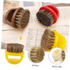 Baluue 4pcs Bristle Beard Brush Set with Plastic Handle Multi-function Grooming Tool for Men for Beard Care Hair Styling and Portable Use Random Colors view 4