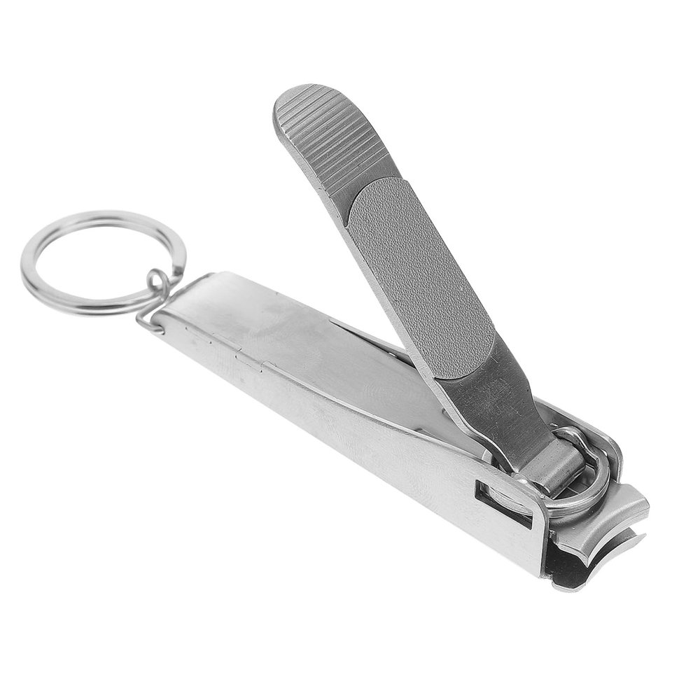 BIUDECO Stainless Steel Splash Nail Clippers Mess Nail Cutter Cuticle Cutters Ergonomic Handle Manicure Accessories