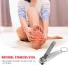 BIUDECO Stainless Steel Splash Nail Clippers Mess Nail Cutter Cuticle Cutters Ergonomic Handle Manicure Accessories view 3