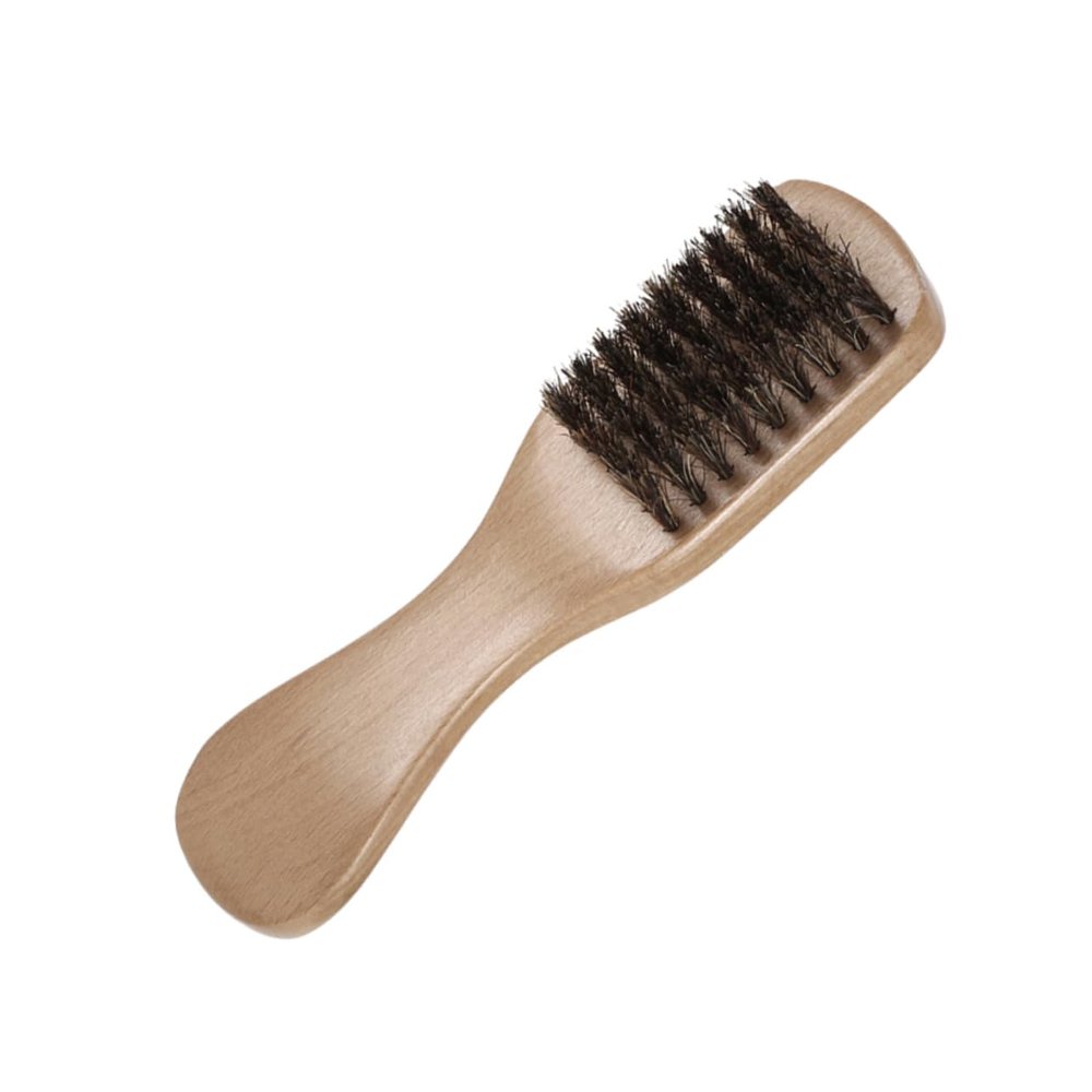Baluue Wooden Handle Beard Brush for Men Boar Bristle Grooming Tool Beard Care Accessory for Daily Use for Male Friends