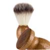 BIUDECO Facial Hair Razor Salon Tool Men Beard Brush Fine Nylon Hair Wooden Handle view 3
