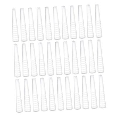 Baluue 50pcs Transparent Tweezers Covers for Eyelash Extensions Essential Protector Caps for Eyelash Tweezers Lightweight Easy to Use for Professionals and Beginners