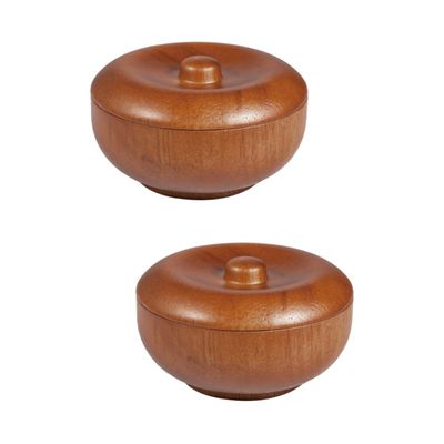 Baluue 2 Pcs Men's Shaving Bowl with Lid Shave Bowl Set for Men Size for Home or Barber Shop