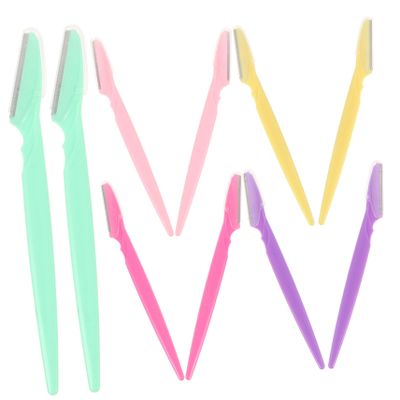 Outanaya 10pcs Manual Eyebrow Portable Eyebrow Trimmers for Women Lightweight and Easy to Use for Travel and Precise Grooming