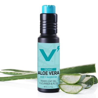 VOLT Organic Aloe Vera Gel for Face & Skin - Soothes, Moisturizes & Refreshes Naturally - 2.7 Fl. Oz. (80ml)