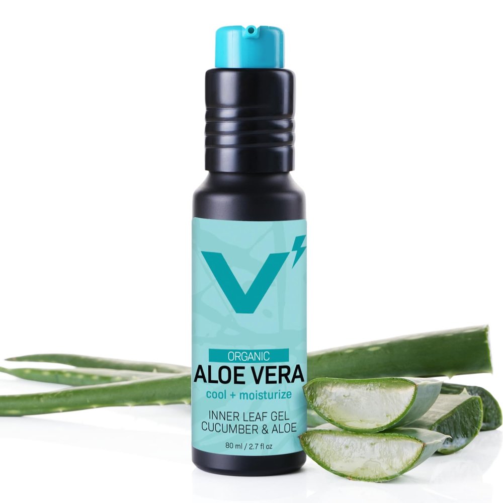 VOLT Organic Aloe Vera Gel for Face & Skin - Soothes, Moisturizes & Refreshes Naturally - 2.7 Fl. Oz. (80ml)